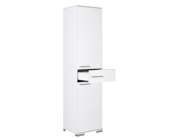 Ντουλάπι-στήλη Chad pakoworld με συρτάρι λευκό gloss 45x40x187εκ - ΟΡΓΑΝΩΣΗ ΣΠΙΤΙΟΥ στο Milonadakis.gr