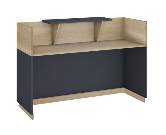Γραφείο reception Lotus pakoworld σε χρώμα φυσικό - ανθρακί 180x70x110εκ - ΓΡΑΦΕΙΑ στο Milonadakis.gr