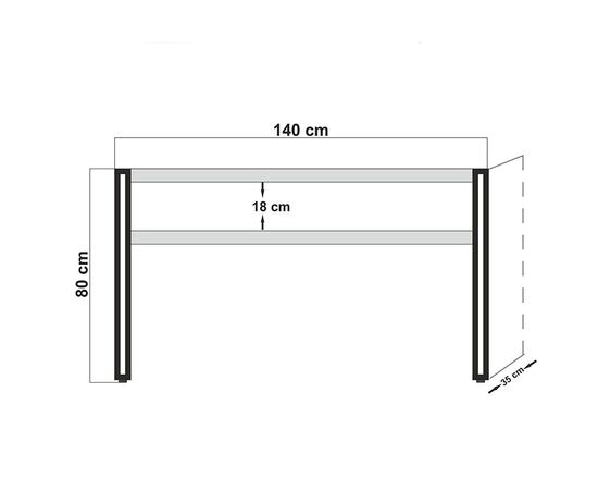 Κονσόλα PWF-0241 pakoworld χρώμα πεύκου-μαύρο 140x35x80εκ - ΣΥΡΤΑΡΙΕΡΕΣ - ΤΟΥΑΛΕΤΕΣ στο Milonadakis.gr