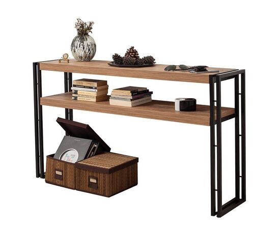 Κονσόλα PWF-0241 pakoworld χρώμα πεύκου-μαύρο 140x35x80εκ - ΣΥΡΤΑΡΙΕΡΕΣ - ΤΟΥΑΛΕΤΕΣ στο Milonadakis.gr