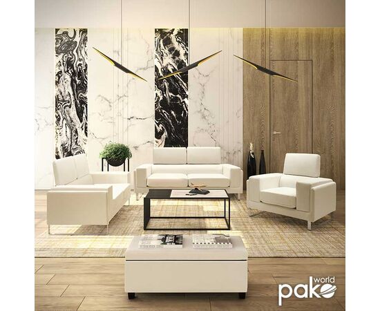 Καναπές Shea pakoworld 2θέσιος PU ivory-inox 158x80x87εκ - ΚΑΝΑΠΕΔΕΣ-ΣΑΛΟΝΙΑ στο Milonadakis.gr