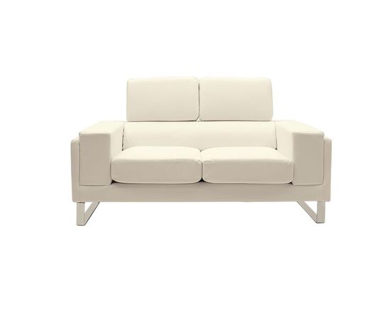Καναπές Shea pakoworld 2θέσιος PU ivory-inox 158x80x87εκ - ΚΑΝΑΠΕΔΕΣ-ΣΑΛΟΝΙΑ στο Milonadakis.gr