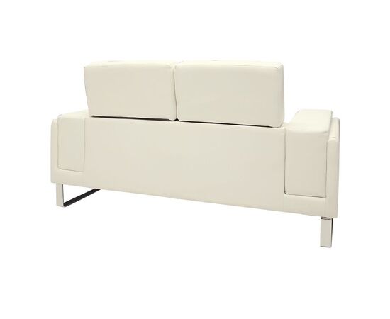Καναπές Shea pakoworld 2θέσιος PU ivory-inox 158x80x87εκ - ΚΑΝΑΠΕΔΕΣ-ΣΑΛΟΝΙΑ στο Milonadakis.gr
