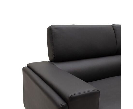 Καναπές Shea pakoworld 2θέσιος pu μαύρο-inox 158x80x87εκ - ΚΑΝΑΠΕΔΕΣ-ΣΑΛΟΝΙΑ στο Milonadakis.gr