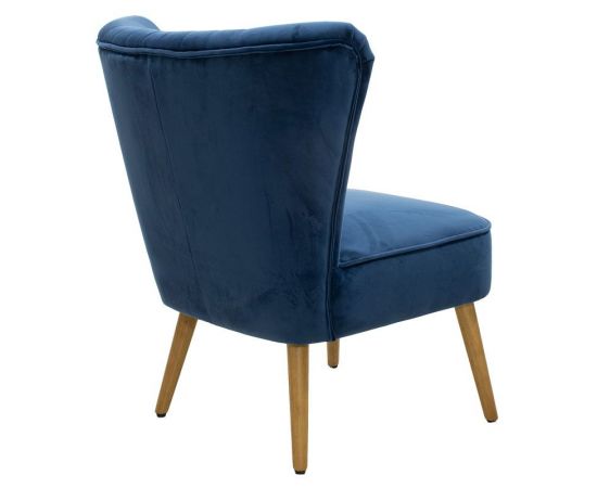 Πολυθρόνα Stork pakoworld βελούδο σκούρο μπλε-φυσικό 68x54x78εκ - ΚΑΡΕΚΛΕΣ - ΠΟΛΥΘΡΟΝΕΣ ΕΣ. στο Milonadakis.gr