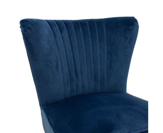 Πολυθρόνα Stork pakoworld βελούδο σκούρο μπλε-φυσικό 68x54x78εκ - ΚΑΡΕΚΛΕΣ - ΠΟΛΥΘΡΟΝΕΣ ΕΣ. στο Milonadakis.gr