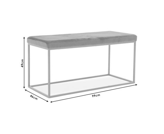 Ταμπουρέ Odin pakoworld βελούδο μπλε-χρυσό 99x46x49εκ - ΠΟΥΦ - ΣΚΑΜΠΟ - ΜΠΑΟΥΛΟ στο Milonadakis.gr