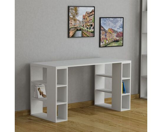 Γραφείο Colmar pakoworld χρώμα λευκό 140x60x75εκ - ΓΡΑΦΕΙΑ στο Milonadakis.gr