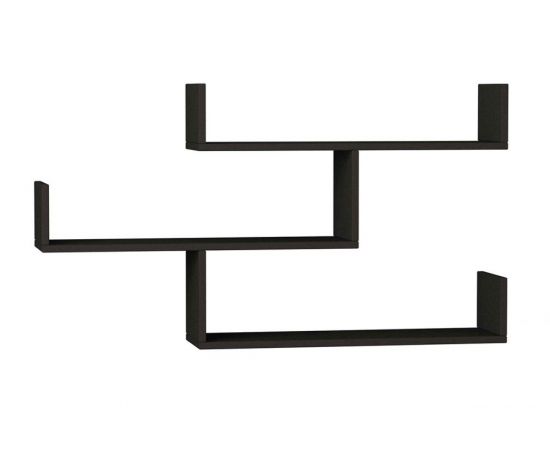 Ραφιέρα τοίχου Tiber pakoworld χρώμα ανθρακί 120x22x67εκ - ΡΑΦΙΑ ΤΟΙΧΟΥ στο Milonadakis.gr