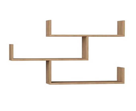 Ραφιέρα τοίχου Tiber pakoworld χρώμα φυσικό 120x22x67εκ - ΡΑΦΙΑ ΤΟΙΧΟΥ στο Milonadakis.gr