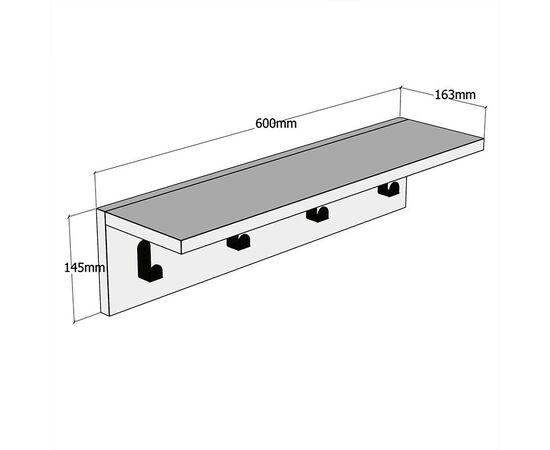 Κρεμάστρα Mulan pakoworld χρώμα λευκό  60x16x14.5εκ - ΚΑΛΟΓΕΡΟΙ - ΚΡΕΜΑΣΤΡΕΣ στο Milonadakis.gr