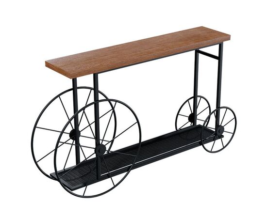 Κονσόλα Bike pakoworld χρώμα μαύρο-καρυδί 148x28x85εκ - ΣΥΡΤΑΡΙΕΡΕΣ - ΤΟΥΑΛΕΤΕΣ στο Milonadakis.gr