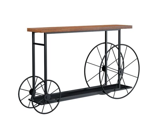 Κονσόλα Bike pakoworld χρώμα μαύρο-καρυδί 148x28x85εκ - ΣΥΡΤΑΡΙΕΡΕΣ - ΤΟΥΑΛΕΤΕΣ στο Milonadakis.gr