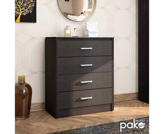 Συρταριέρα OLYMPUS pakoworld με 4 συρτάρια χρώμα wenge 80x40x95εκ - ΣΥΡΤΑΡΙΕΡΕΣ - ΤΟΥΑΛΕΤΕΣ στο Milonadakis.gr