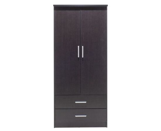 Ντουλάπα ρούχων δίφυλλη OLYMPUS pakoworld χρώμα wenge 81x57x183εκ - ΝΤΟΥΛΑΠΕΣ στο Milonadakis.gr