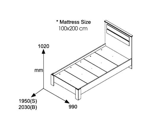 Κρεβάτι μονό OLYMPUS pakoworld σε χρώμα wenge 100x200εκ - ΚΡΕΒΑΤΙΑ στο Milonadakis.gr