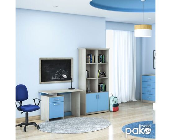 Γραφείο εργασίας Looney pakoworld χρώμα castillo-μπλε 100x55x75εκ - ΓΡΑΦΕΙΑ στο Milonadakis.gr