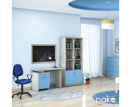 Βιβλιοθήκη παιδική σύνθετη Looney pakoworld χρώμα castillo-μπλε 80,5x36,5x183,5εκ - ΒΙΒΛΙΟΘΗΚΕΣ στο Milonadakis.gr