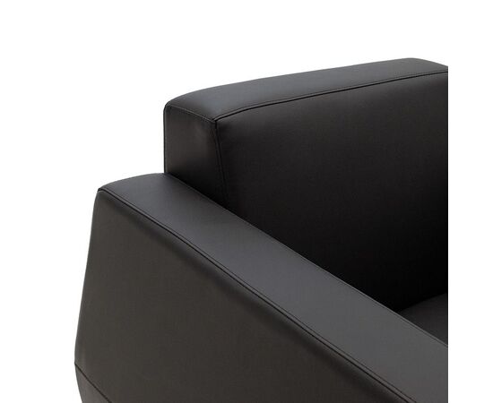 Πολυθρόνα Dermis pakoworld inox-τεχνόδερμα μαύρο 88x75x75εκ - ΚΑΡΕΚΛΕΣ ΓΡΑΦΕΙΟΥ στο Milonadakis.gr