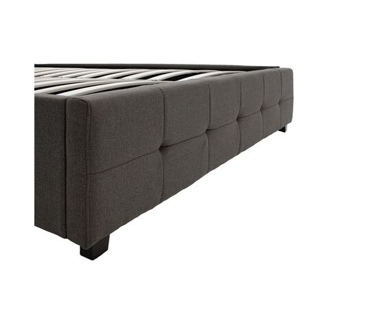 Κρεβάτι Roi pakoworld 160x200 ύφασμα ανθρακί + αποθηκευτικό χώρο - ΚΡΕΒΑΤΙΑ στο Milonadakis.gr