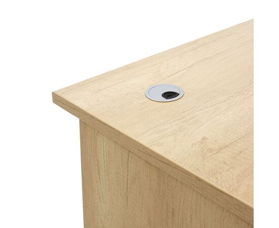 Γραφείο εργασίας επαγγελματικό Amazon pakoworld χρώμα sonoma 150x75x75εκ - ΓΡΑΦΕΙΑ στο Milonadakis.gr