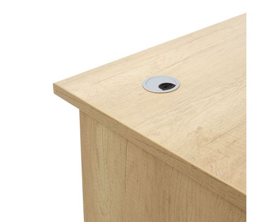 Γραφείο εργασίας επαγγελματικό Amazon pakoworld χρώμα sonoma 180x75x75εκ - ΓΡΑΦΕΙΑ στο Milonadakis.gr
