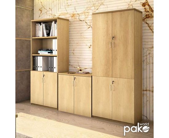 Ντουλάπα γραφείου επαγγελματική Amazon pakoworld χρώμα sonoma 80x40x200εκ - ΒΙΒΛΙΟΘΗΚΕΣ στο Milonadakis.gr