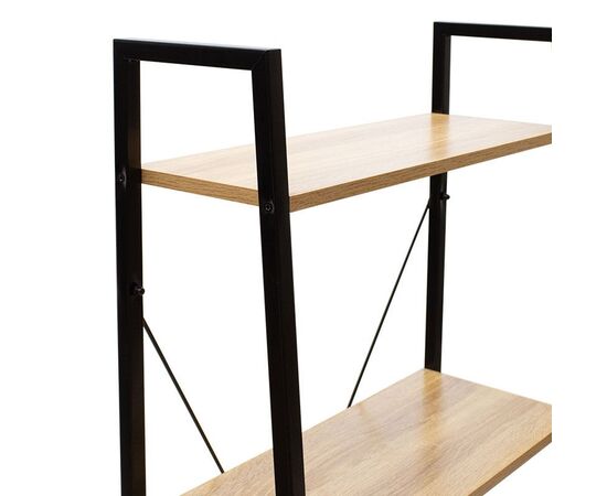 Βιβλιοθήκη- Ραφιέρα Ramon pakoworld φυσικό-μαύρο 60x23x145,5εκ - ΒΙΒΛΙΟΘΗΚΕΣ στο Milonadakis.gr