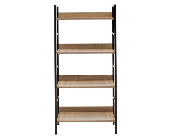 Βιβλιοθήκη- Ραφιέρα Ramon pakoworld φυσικό-μαύρο 60x28x125,5εκ - ΒΙΒΛΙΟΘΗΚΕΣ στο Milonadakis.gr
