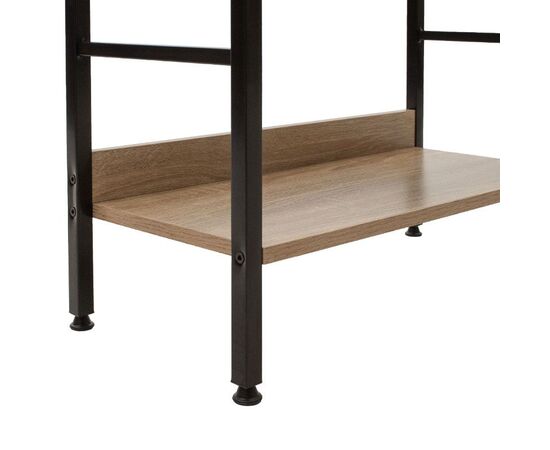 Βιβλιοθήκη- Ραφιέρα Ramon pakoworld φυσικό-μαύρο 60x28x125,5εκ - ΒΙΒΛΙΟΘΗΚΕΣ στο Milonadakis.gr
