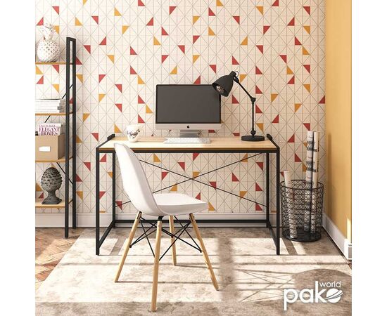 Γραφείο εργασίας Ramon pakoworld φυσικό-μαύρο 120x60,5x70εκ - ΓΡΑΦΕΙΑ στο Milonadakis.gr