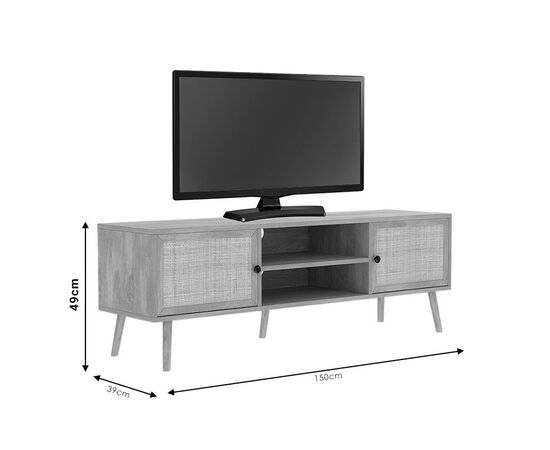 Έπιπλο τηλεόρασης Oslo pakoworld sonoma 150x39x49εκ - ΕΠΙΠΛΑ ΤΗΛΕΟΡΑΣΗΣ στο Milonadakis.gr
