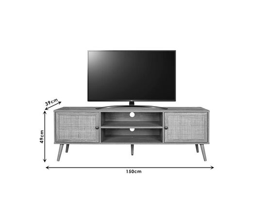 Έπιπλο τηλεόρασης Oslo pakoworld sonoma 150x39x49εκ - ΕΠΙΠΛΑ ΤΗΛΕΟΡΑΣΗΣ στο Milonadakis.gr