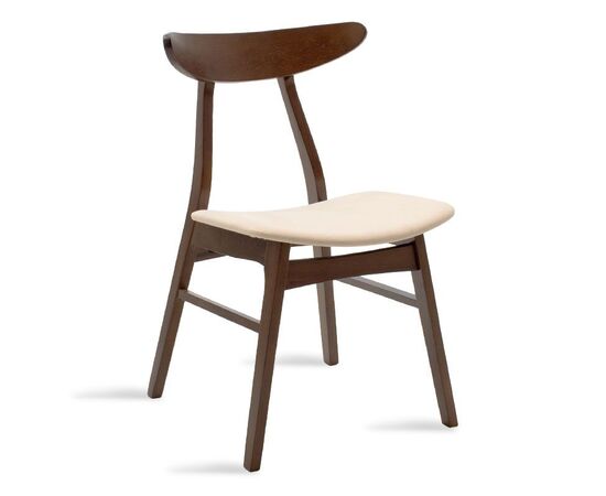 Καρέκλα Orlean pakoworld μπεζ ύφασμα-rubberwood καρυδί πόδι - ΚΑΡΕΚΛΕΣ - ΠΟΛΥΘΡΟΝΕΣ ΕΣ. στο Milonadakis.gr
