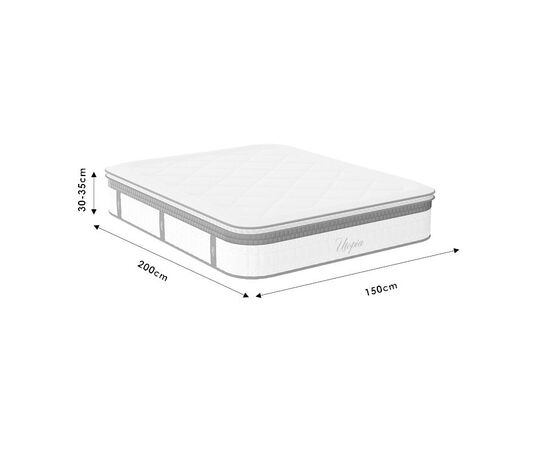 Στρώμα Utopia pakoworld pocket spring με ανώστρωμα 30-32cm 150x200εκ - POCKET SPRING στο Milonadakis.gr
