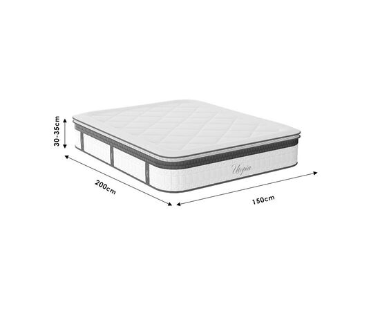 Στρώμα Utopia pakoworld pocket spring με ανώστρωμα 30-32cm 150x200εκ - POCKET SPRING στο Milonadakis.gr