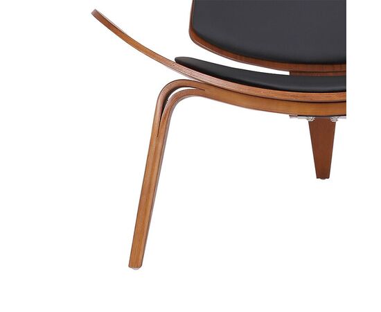 Πολυθρόνα Vilma pakoworld PU μαύρο- plywood καρυδί 90x73x75εκ - ΚΑΡΕΚΛΕΣ - ΠΟΛΥΘΡΟΝΕΣ ΕΣ. στο Milonadakis.gr