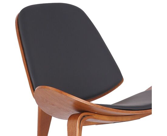Πολυθρόνα Vilma pakoworld PU μαύρο- plywood καρυδί 90x73x75εκ - ΚΑΡΕΚΛΕΣ - ΠΟΛΥΘΡΟΝΕΣ ΕΣ. στο Milonadakis.gr