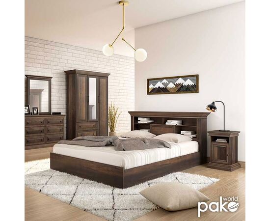 Κομοδίνο Mozart pakoworld χρώμα καρυδί 40x40x61εκ - ΚΟΜΟΔΙΝΑ στο Milonadakis.gr