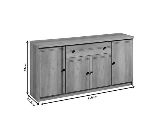 Μπουφές Libby pakoworld φυσικό 160x39.5x83εκ - ΜΠΟΥΦΕΔΕΣ-ΚΟΝΣΟΛΕΣ στο Milonadakis.gr