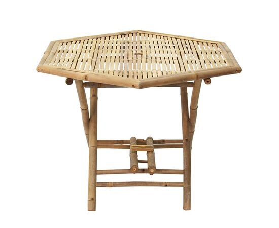 Τραπέζι Nando pakoworld πτυσσόμενο bamboo φυσικό 114x100x75εκ - ΤΡΑΠΕΖΙΑ ΕΞ. ΧΩΡΟΥ στο Milonadakis.gr