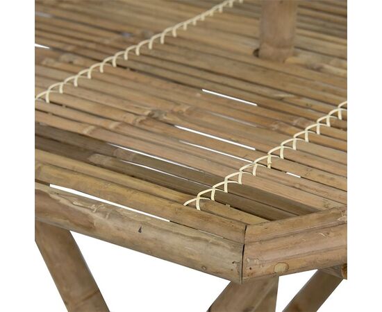 Τραπέζι Nando pakoworld πτυσσόμενο bamboo φυσικό 114x100x75εκ - ΤΡΑΠΕΖΙΑ ΕΞ. ΧΩΡΟΥ στο Milonadakis.gr