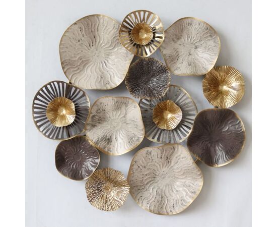 ΜΕΤΑΛΛΙΚΟ ΔΙΑΚΟΣΜΗΤΙΚΟ ΤΟΙΧΟΥ HM7163 ΚΑΦΕ ΕΚΡΟΥ ΧΡΥΣΟ 69x8x69Y εκ. - ΔΙΑΚΟΣΜΗΤΙΚΑ ΤΟΙΧΟΥ στο Milonadakis.gr