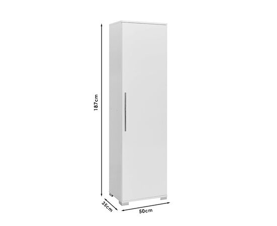 Ντουλάπι-στήλη Diamond1 pakoworld λευκό gloss 50x35x187εκ - ΟΡΓΑΝΩΣΗ ΣΠΙΤΙΟΥ στο Milonadakis.gr
