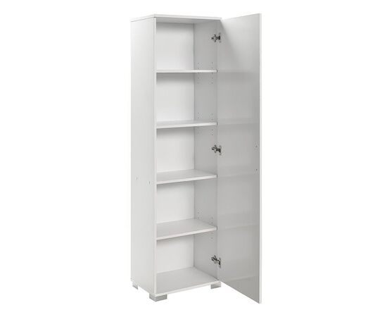 Ντουλάπι-στήλη Chad1 pakoworld λευκό gloss 45x32x169εκ - ΟΡΓΑΝΩΣΗ ΣΠΙΤΙΟΥ στο Milonadakis.gr