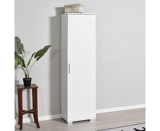 Ντουλάπι-στήλη Chad1 pakoworld λευκό gloss 45x32x169εκ - ΟΡΓΑΝΩΣΗ ΣΠΙΤΙΟΥ στο Milonadakis.gr