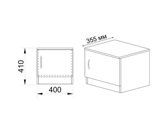 Κομοδίνο Deco pakoworld με ένα ντουλάπι χρώμα wenge 40x35,5x41εκ - ΚΟΜΟΔΙΝΑ στο Milonadakis.gr