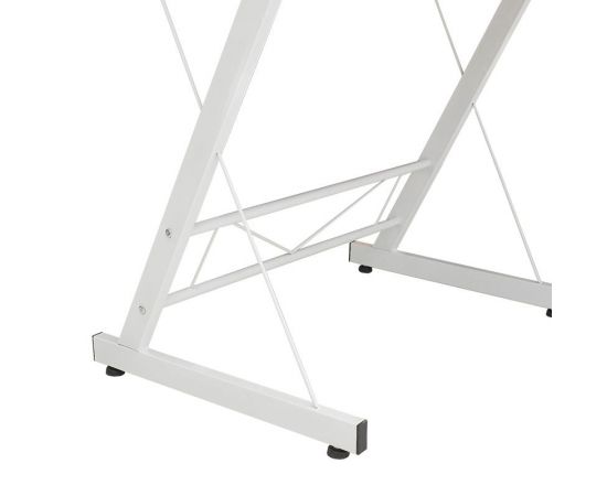 Γραφείο γωνιακό αναστρέψιμο Levi pakoworld-MDF χρώμα oak-λευκό 158x120x73εκ - ΓΡΑΦΕΙΑ στο Milonadakis.gr