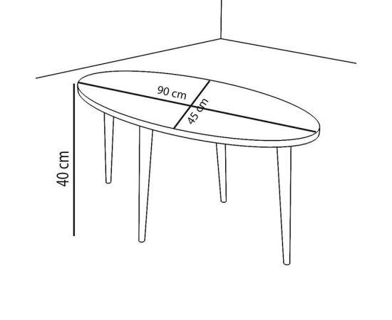 Τραπέζι σαλονιού Barton pakoworld sonoma-καφέ 90x45x40εκ - ΤΡΑΠΕΖΑΚΙΑ ΣΑΛΟΝΙΟΥ στο Milonadakis.gr