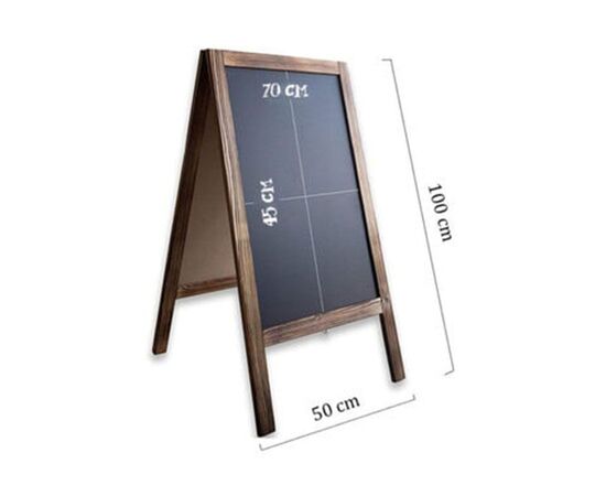 Stand μενού Felex pakoworld καρυδί-μαύρο 50x25x100εκ - ΟΡΓΑΝΩΣΗ ΣΠΙΤΙΟΥ στο Milonadakis.gr